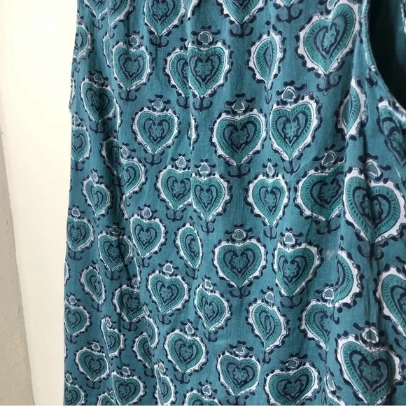 Roller Rabbit Soft Turquoise Green Dress with Pom Tassel Bottom Edge Size Medium - Picture 4 of 8